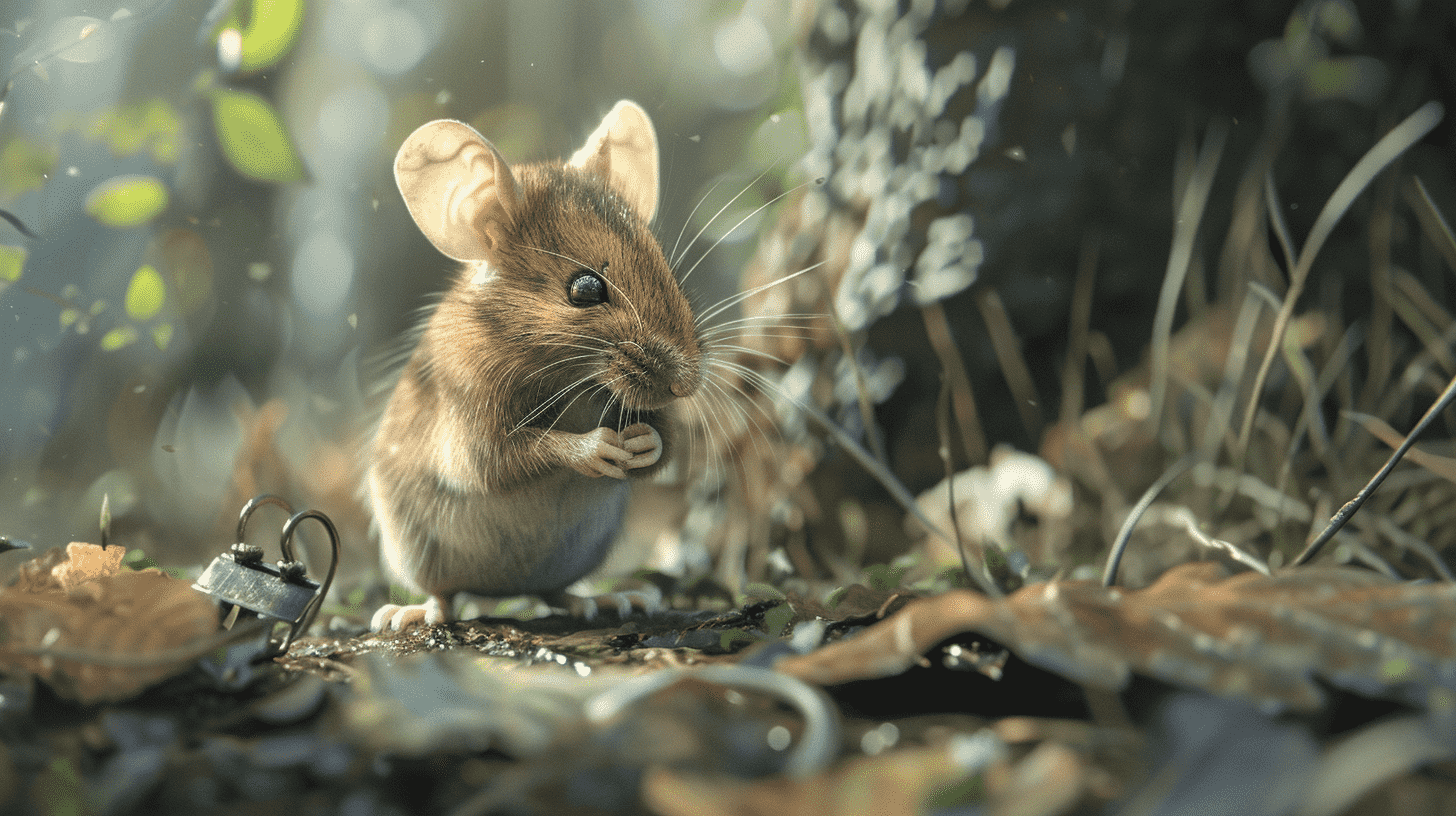 image of a mouse surrounded by traps
