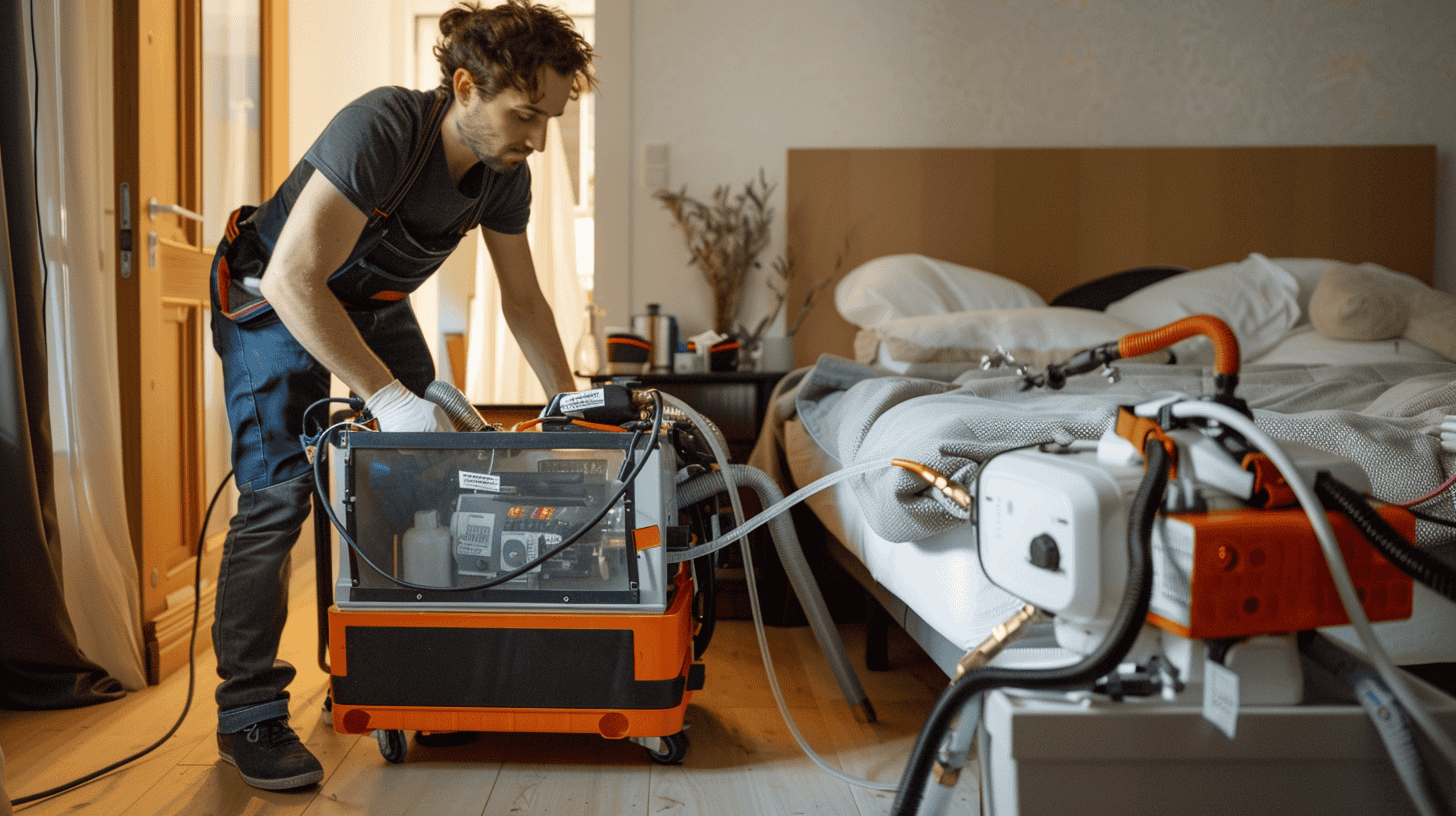 exterminator using heat treatment