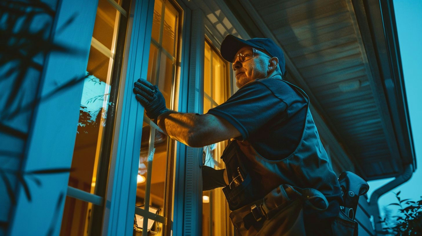 exterminator checking windows