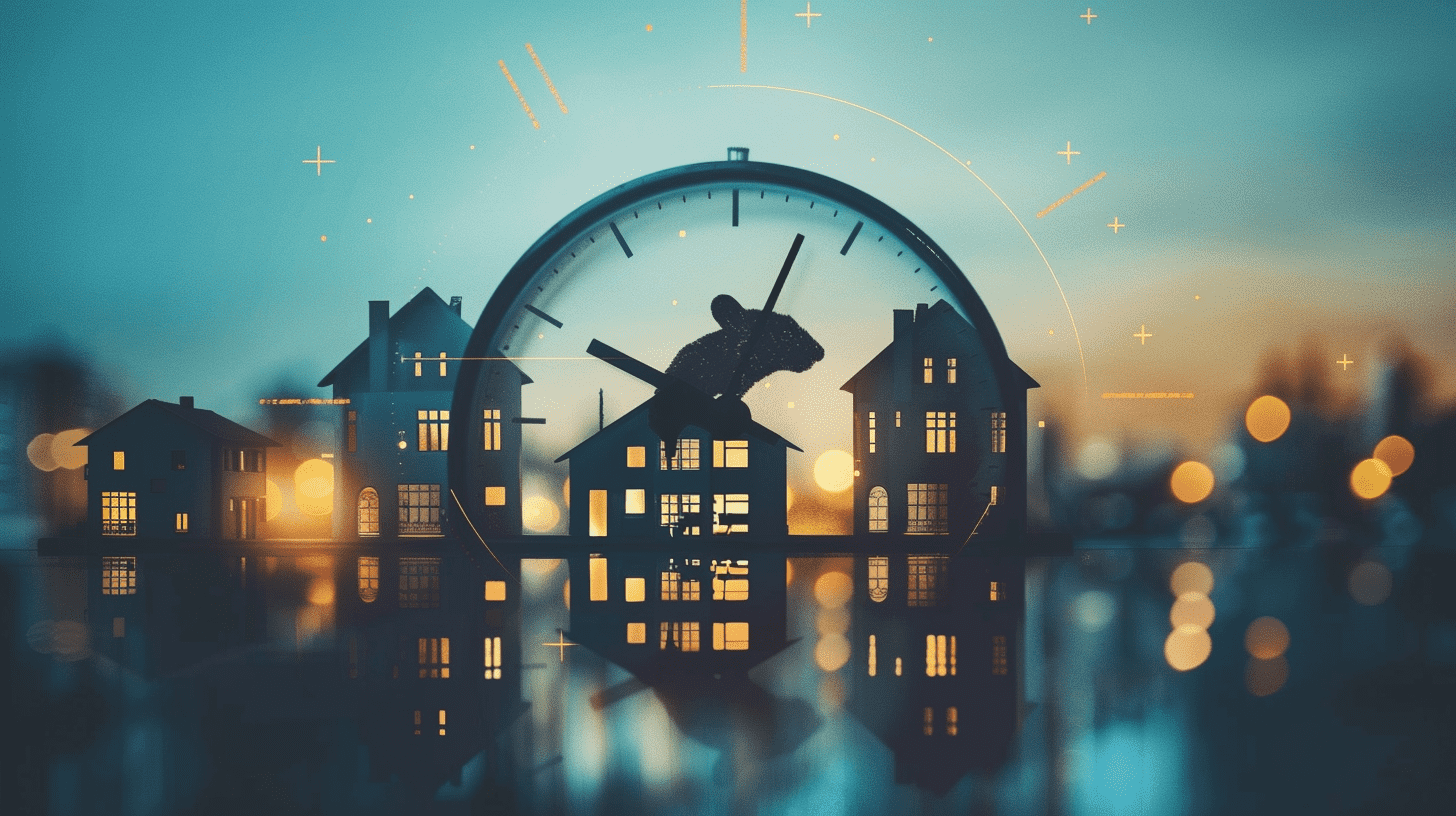 image of a clock with mice life expectancy