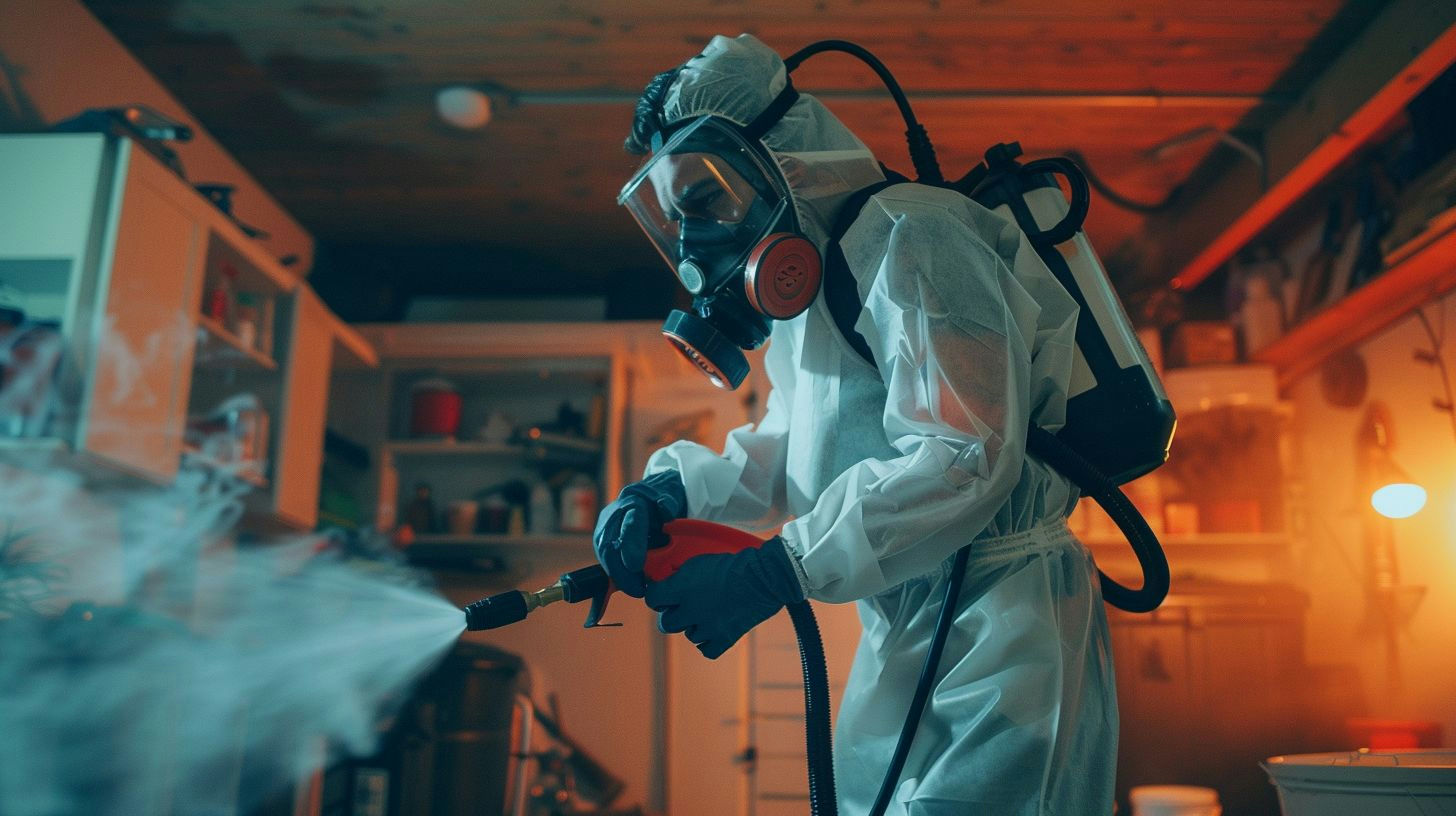 image of a cockroach control expert