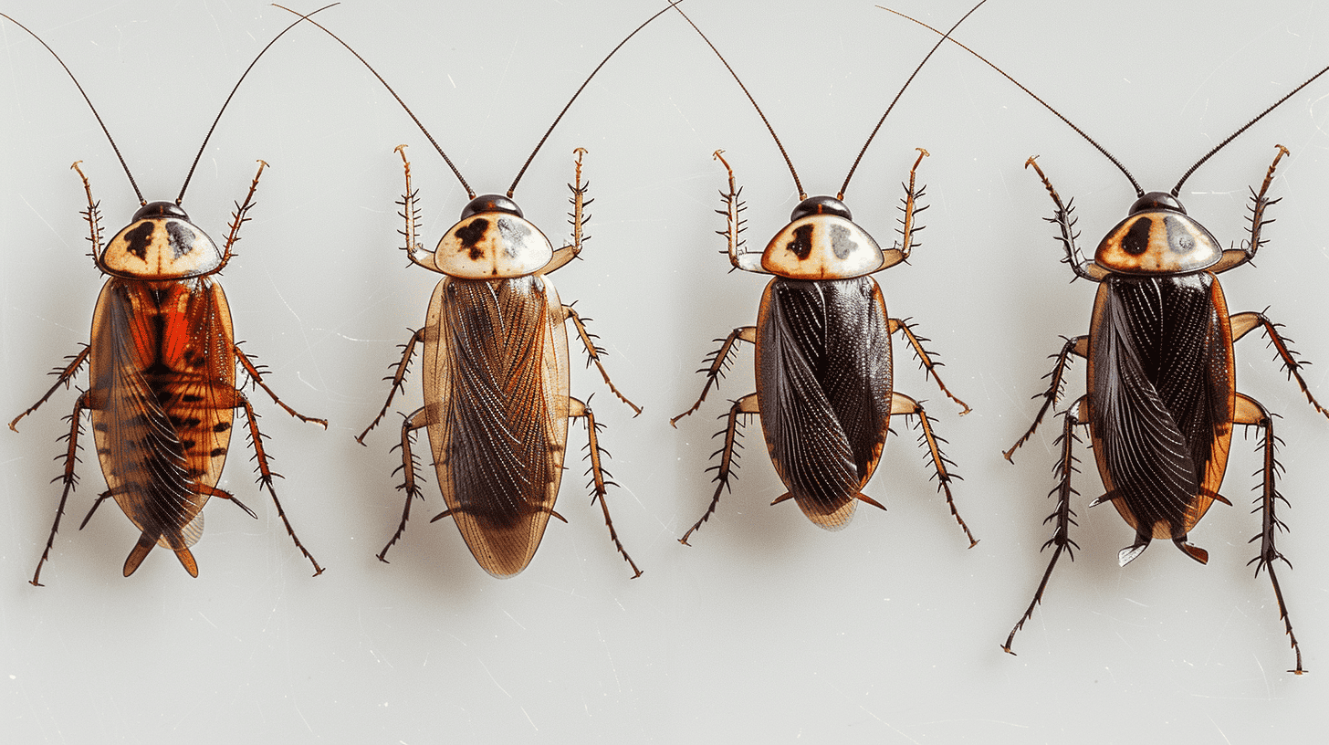 image of different cockroach species